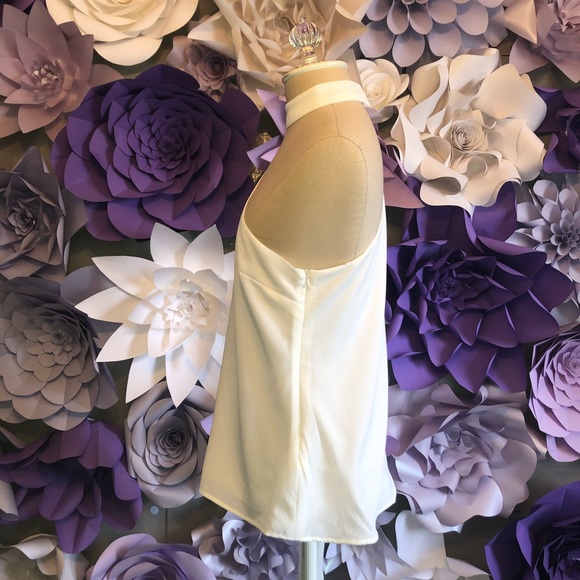 White one shoulder blouse - Picture 3 of 8